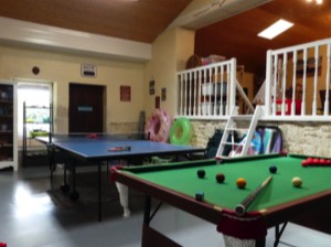Games room at Maison Lairoux Holiday Holmes