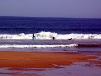 Surfing at Les Conches