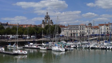 Clock Tower and Harbour at La Rochelle