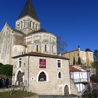 The Church and Chateau in Mareuil sur Lay