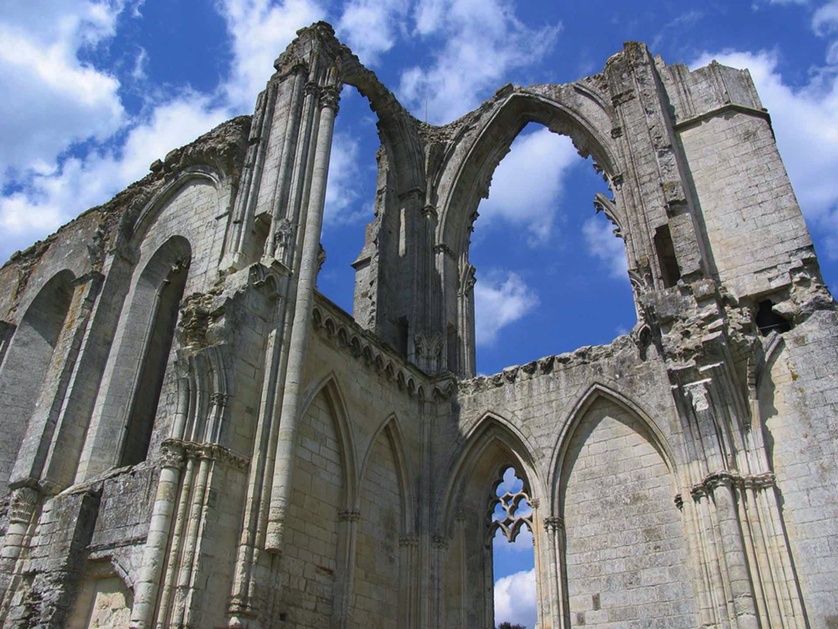 Ruined Abbey at Maillezais in the Marais Poitevin