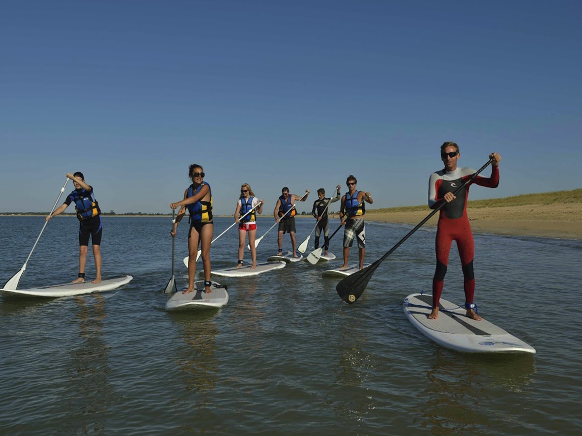 Stand Up Paddle on the sea at La Faute sur Mer