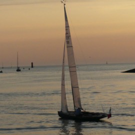 Heading out to sea at La Rochelle