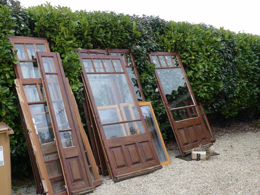 The Old Doors and windows from L Ecurie Recycled by a friend