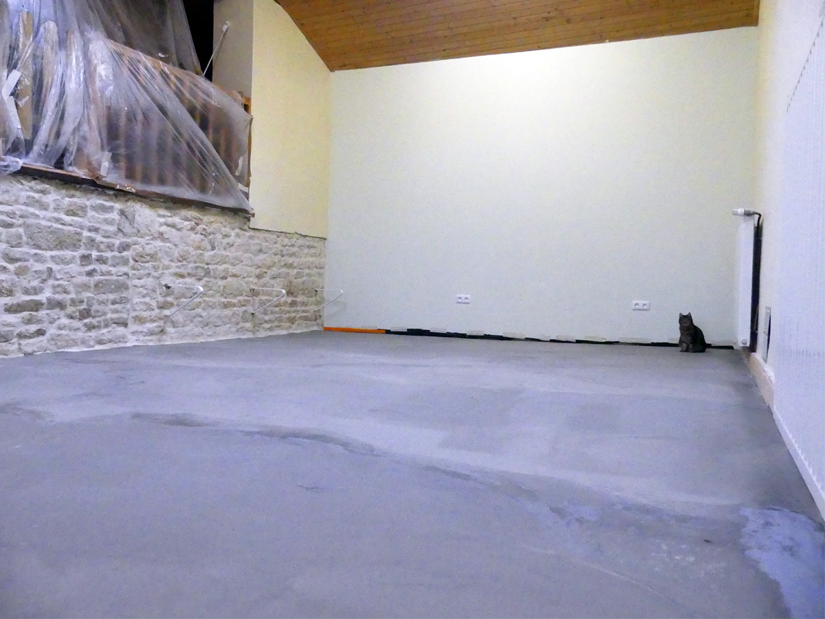 New Floor for the games room at Maison Lairoux