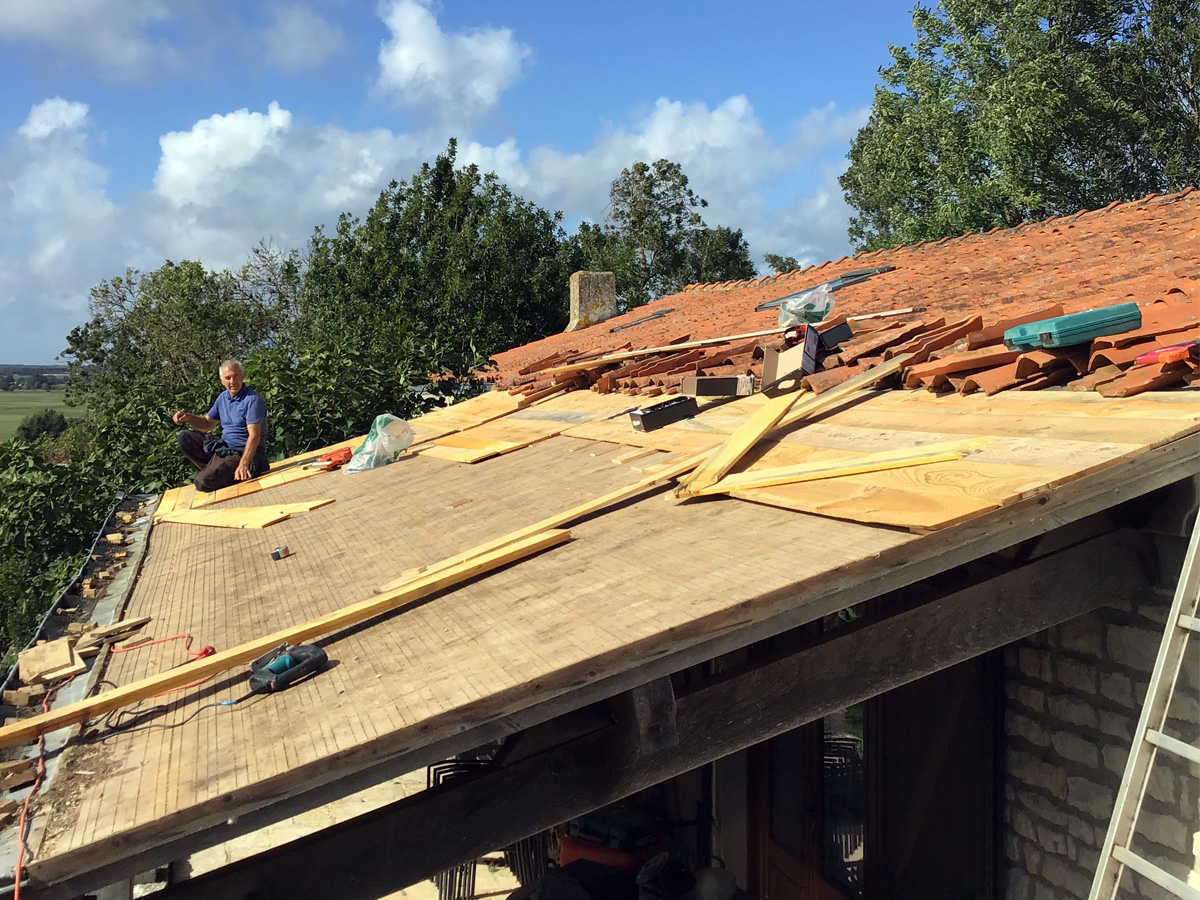 Roof Renovations at Maison Lairoux