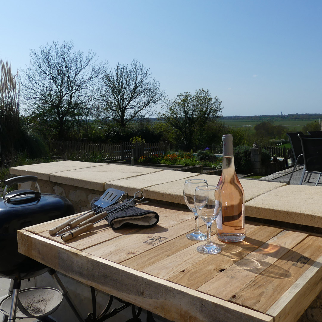 BBQ with a view at Le Vieux Cafe Holiday Home