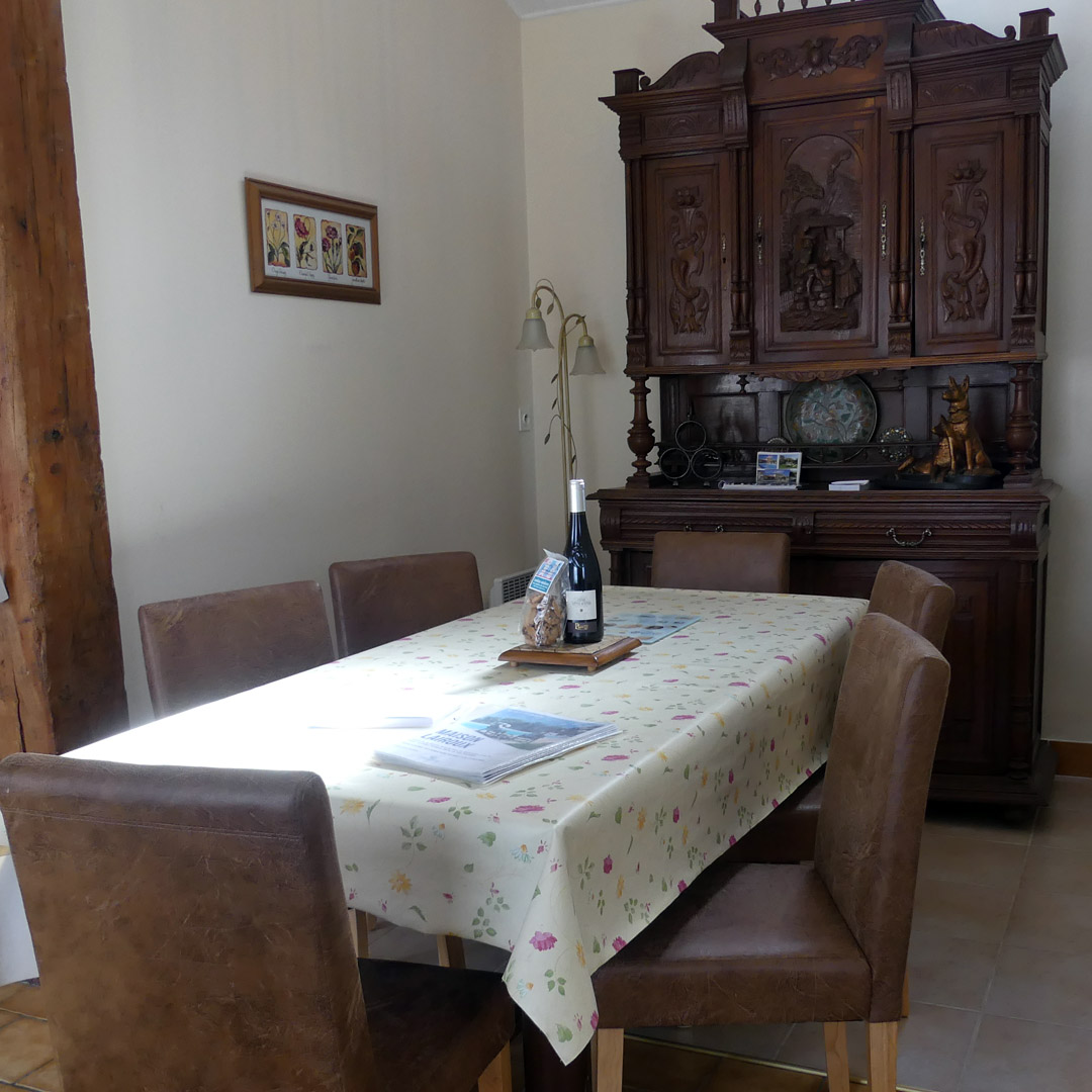 New Dining Chairs at L Ecurie Holiday Home
